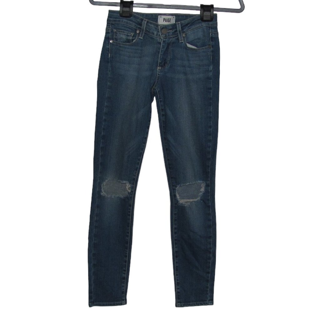 Womens' Paige Verdugo Ankle Denim Blue Jeans Size 24 Made in USA